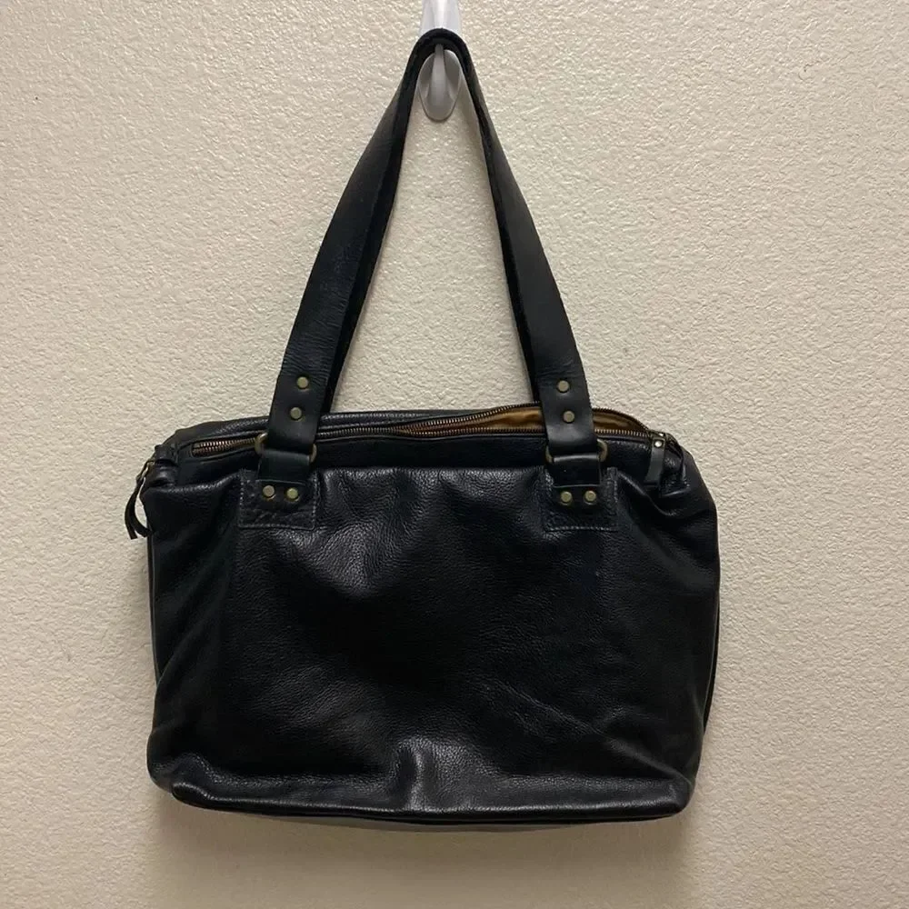 Kamen Road Leather Laptop Tote Bag